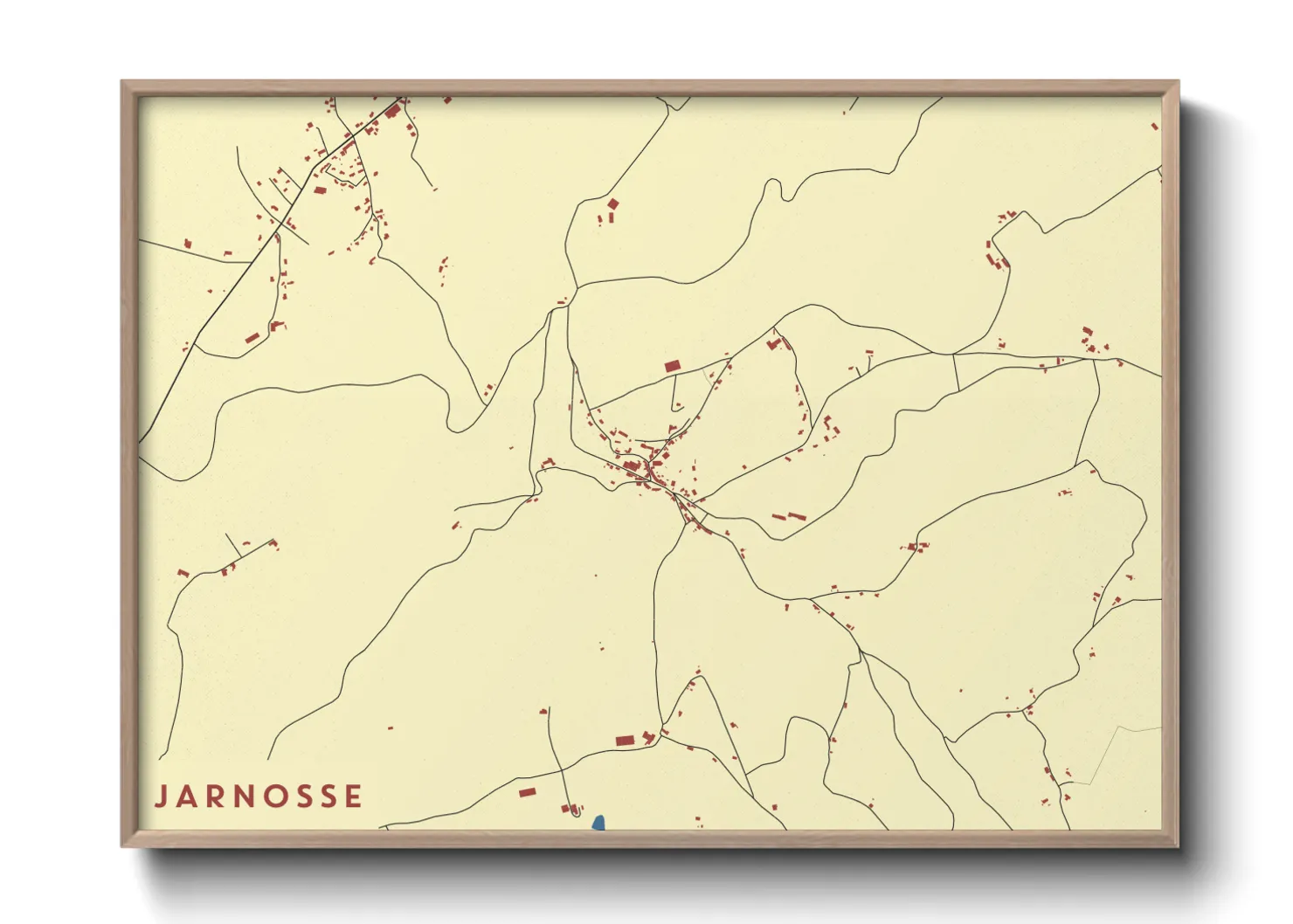 Une affiche de carte sur Jarnosse
