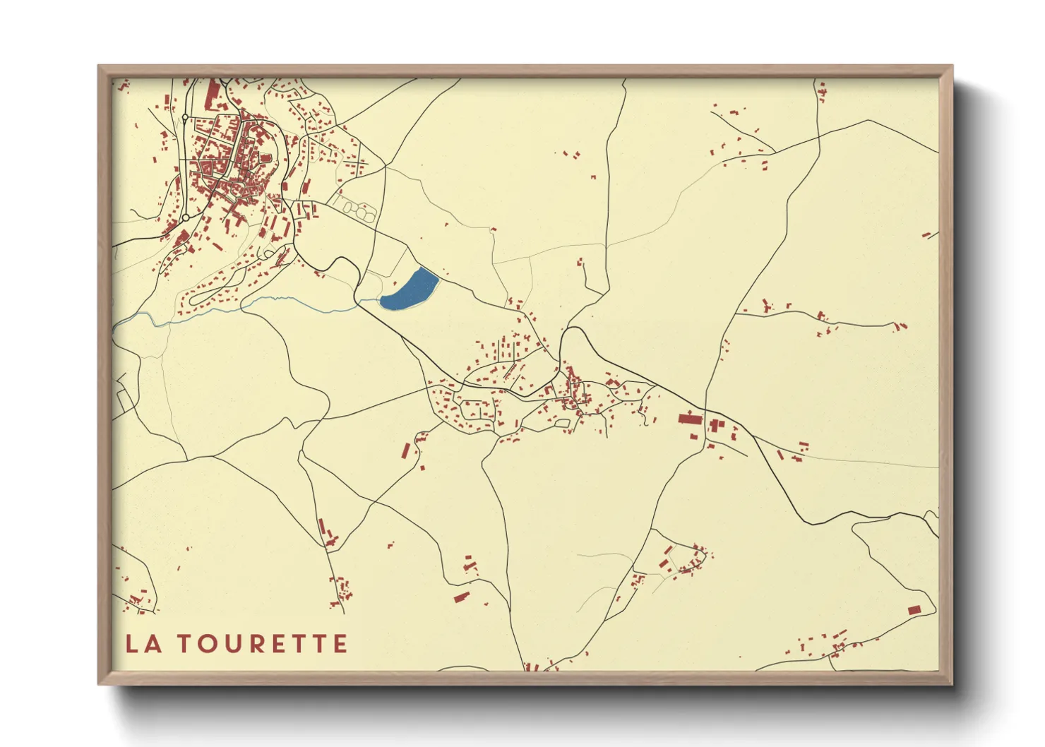 Une affiche de carte sur La Tourette