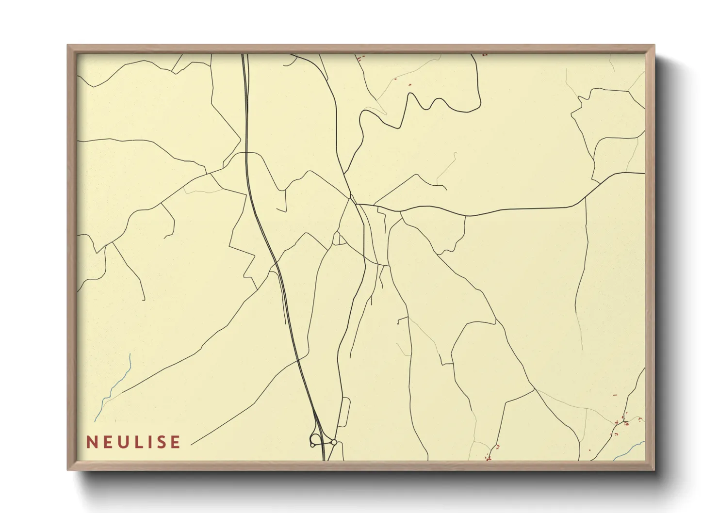 Une affiche de carte sur Neulise