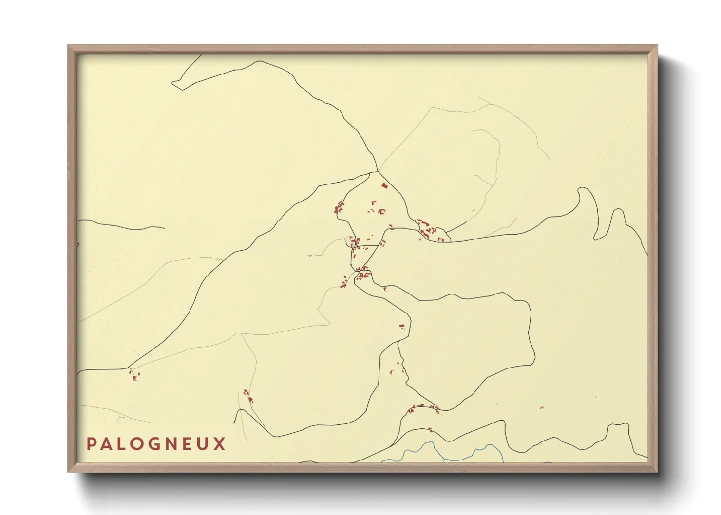Une affiche de carte sur Palogneux
