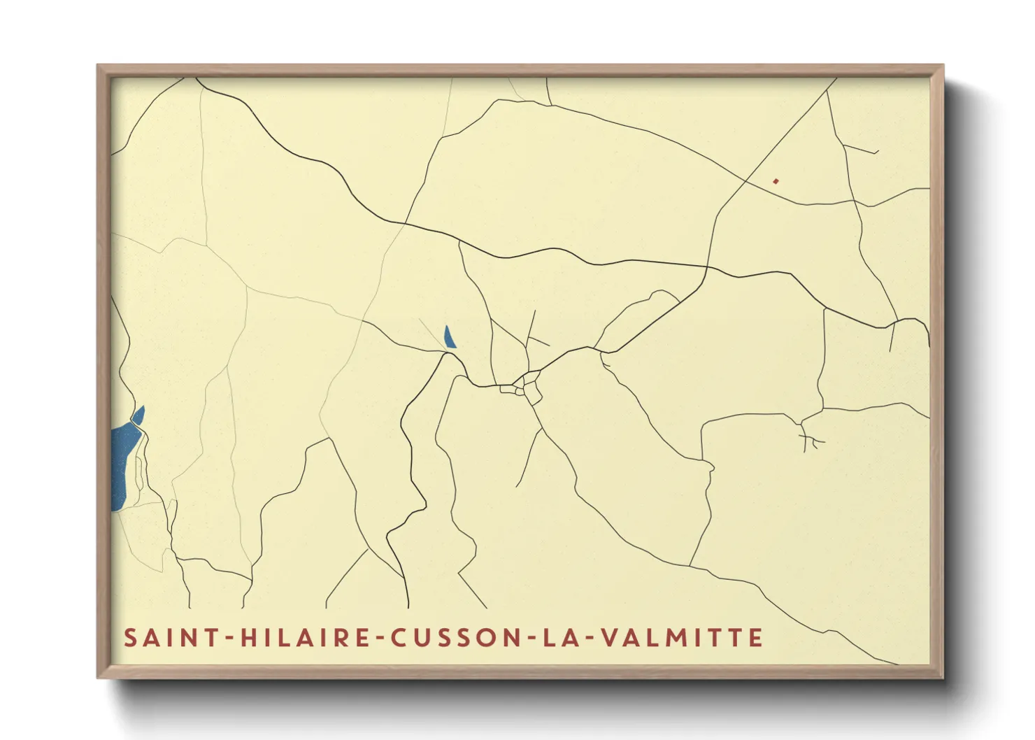 Une affiche de carte sur Saint-Hilaire-Cusson-la-Valmitte
