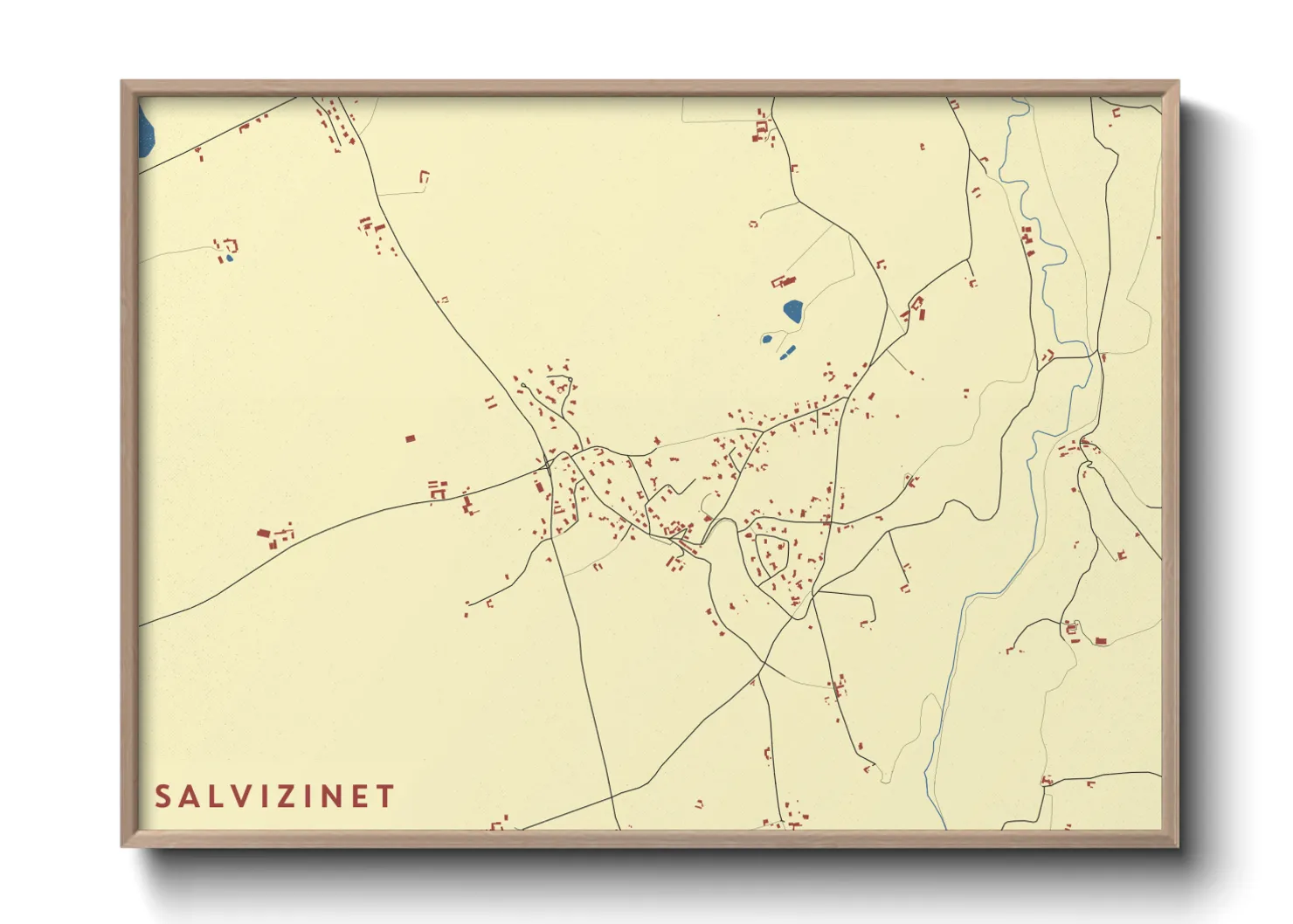 Une affiche de carte sur Salvizinet