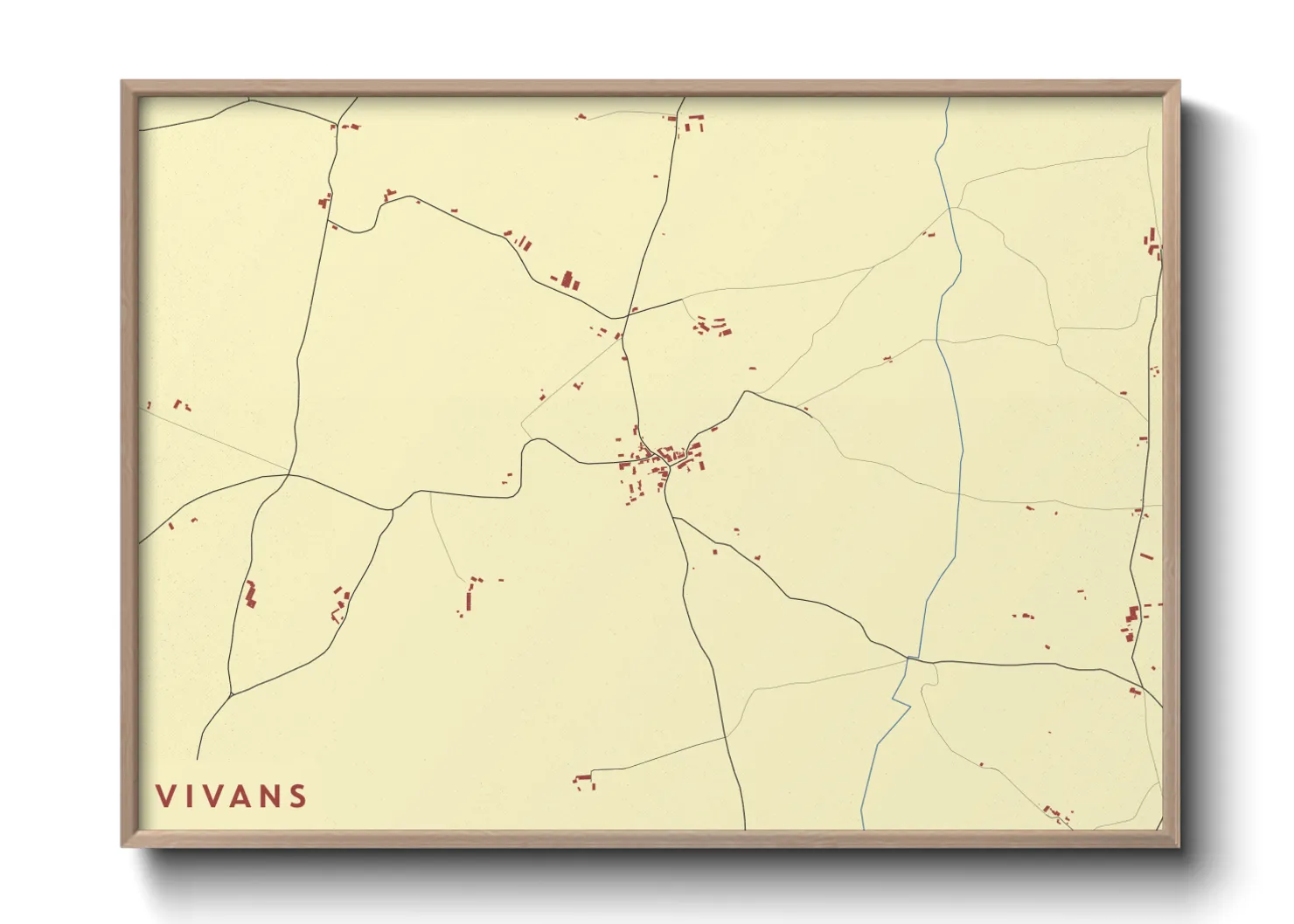 Une affiche de carte sur Vivans