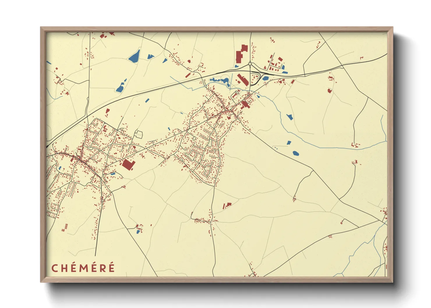 Une affiche de carte sur Chéméré