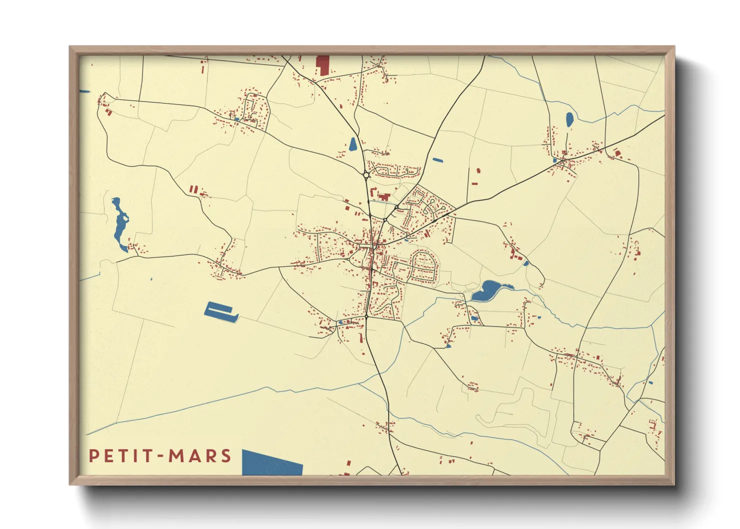 Une affiche de carte sur Petit-Mars