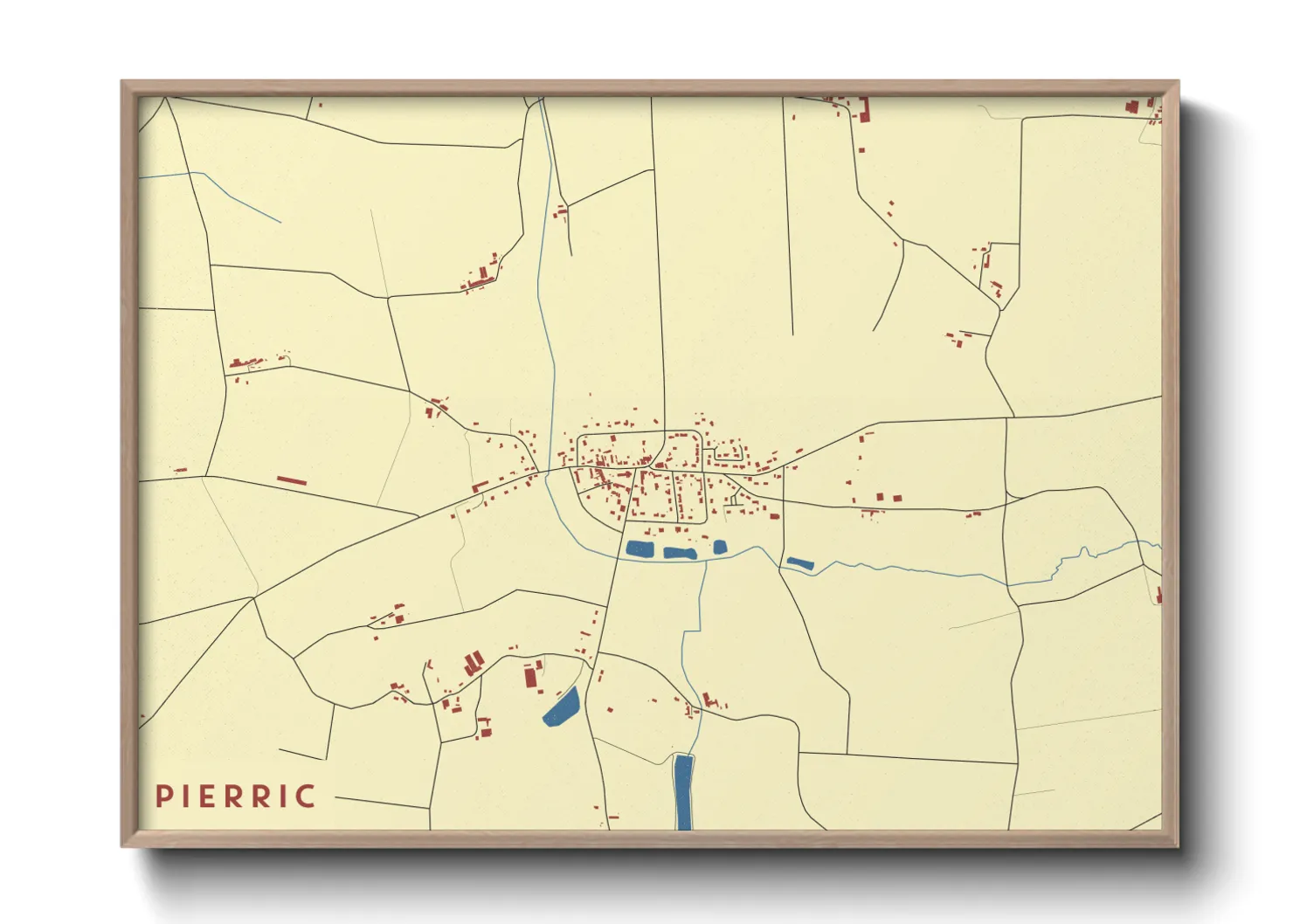 Une affiche de carte sur Pierric