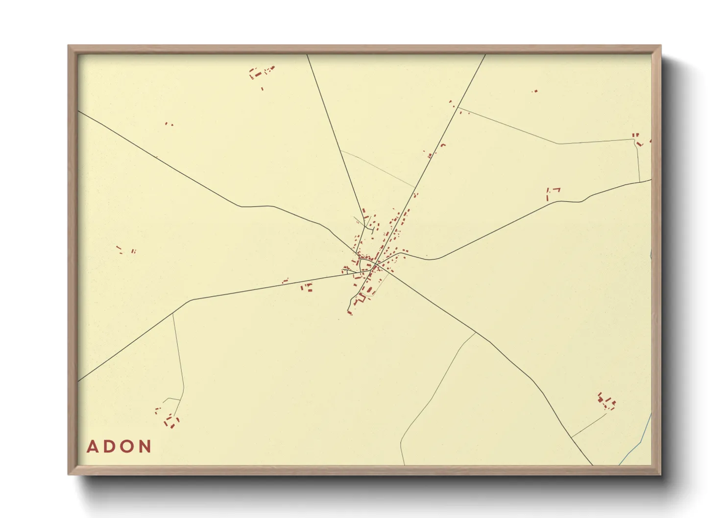 Une affiche de carte sur Adon
