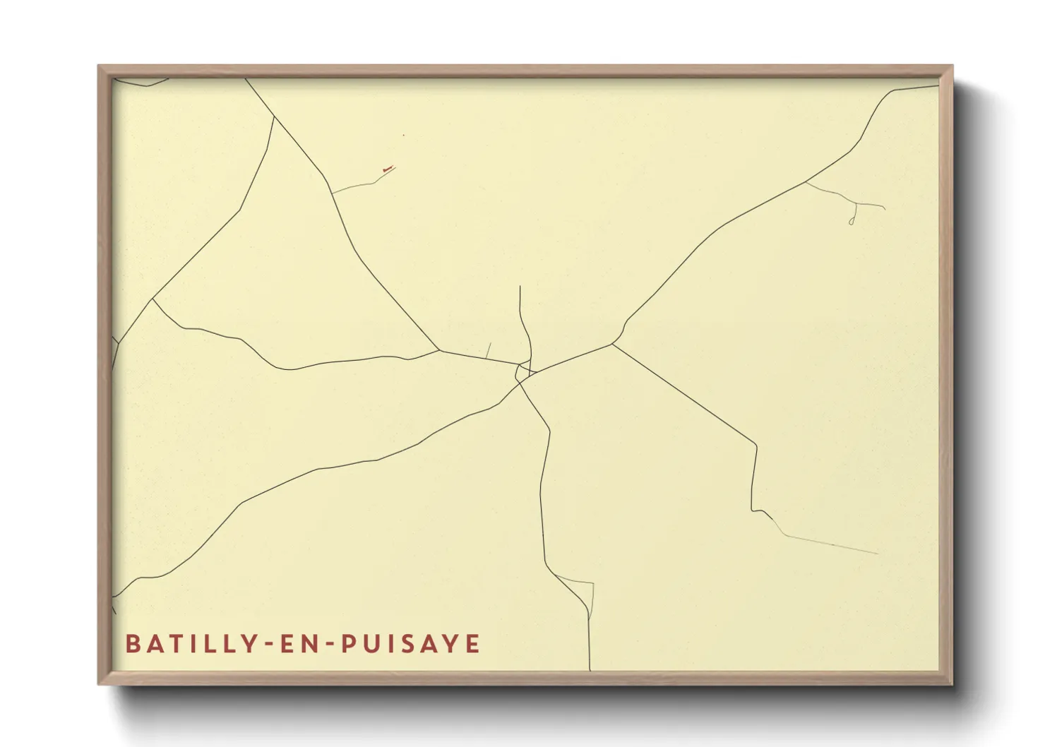 Une affiche de carte sur Batilly-en-Puisaye