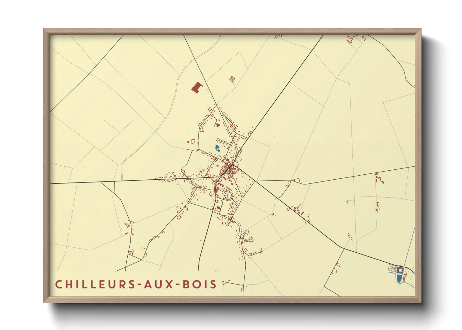 Une affiche de carte sur Chilleurs-aux-Bois