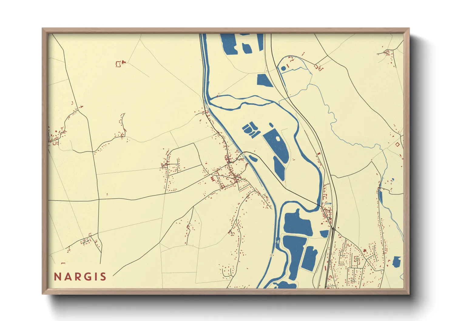 Une affiche de carte sur Nargis