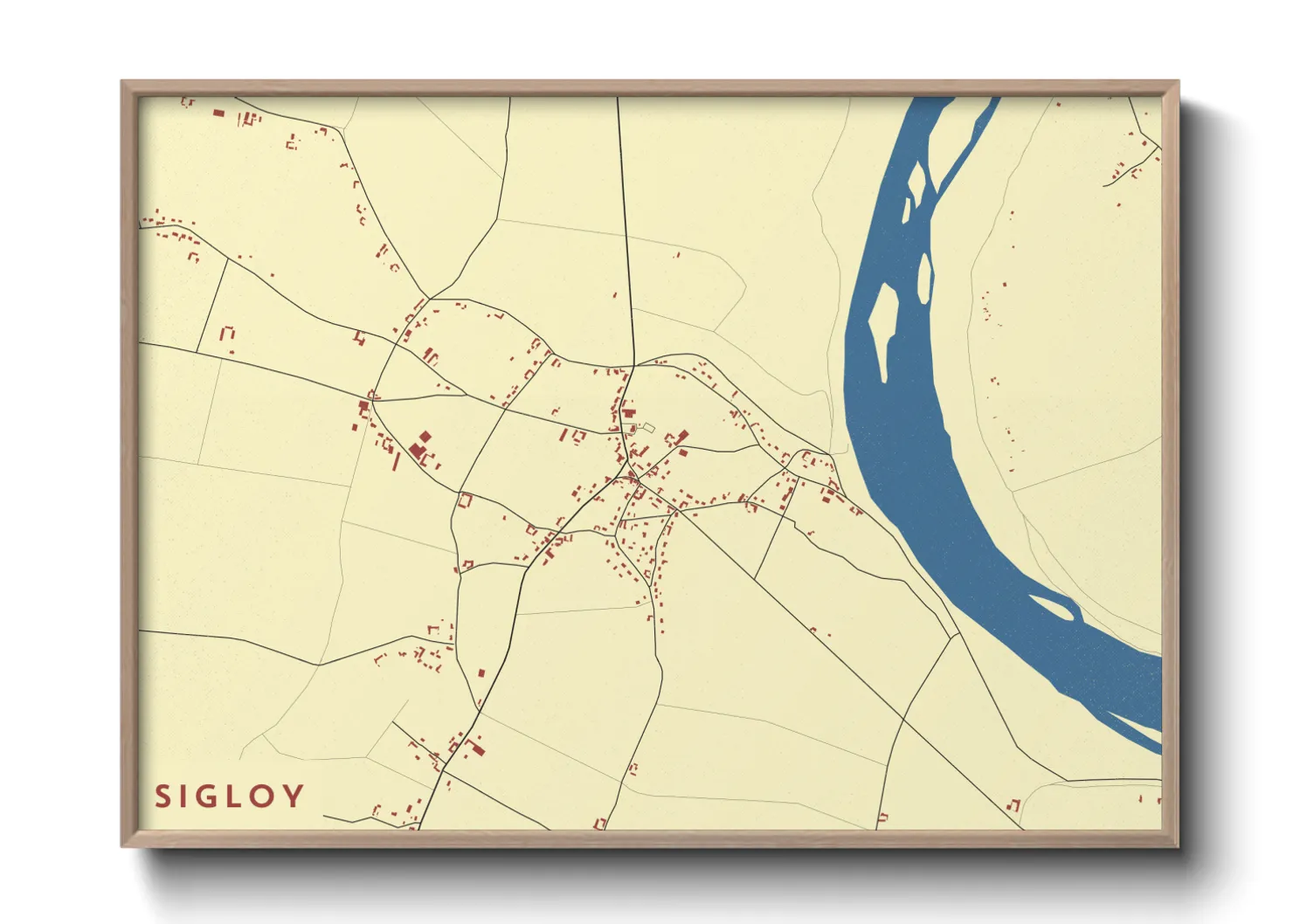 Une affiche de carte sur Sigloy