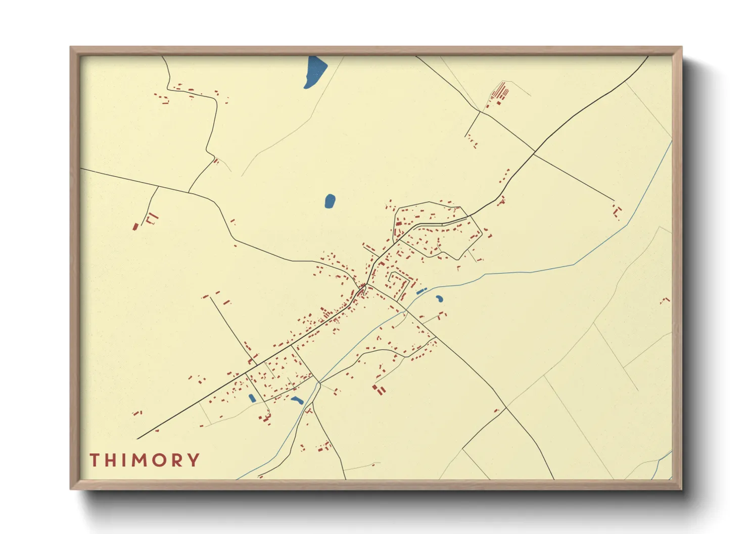 Une affiche de carte sur Thimory