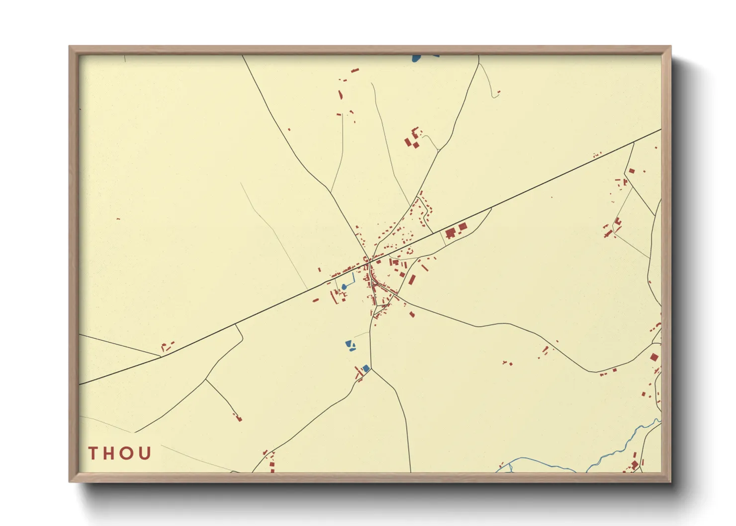 Une affiche de carte sur Thou