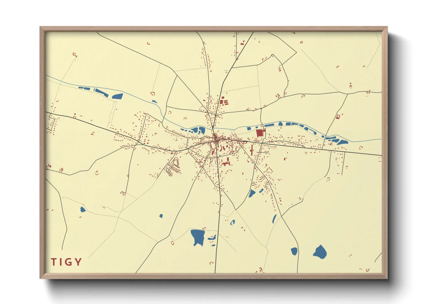 Une affiche de carte sur Tigy