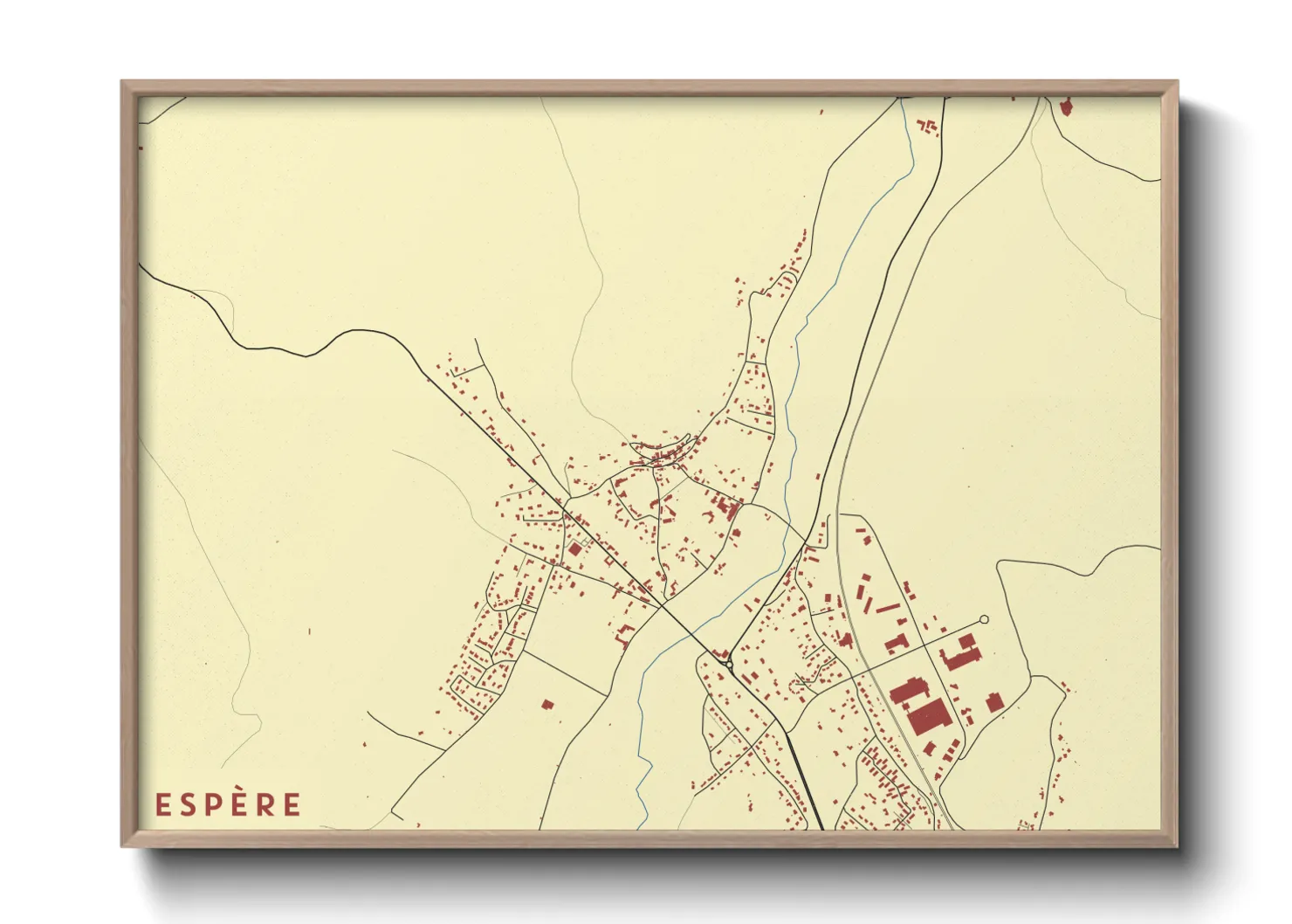 Une affiche de carte sur Espère