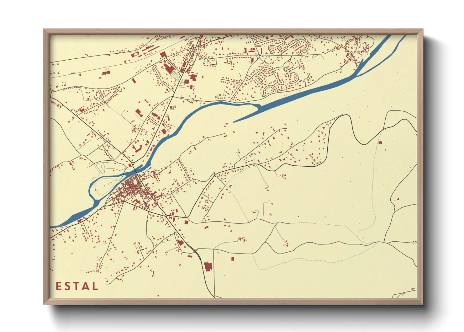 Une affiche de carte sur Estal