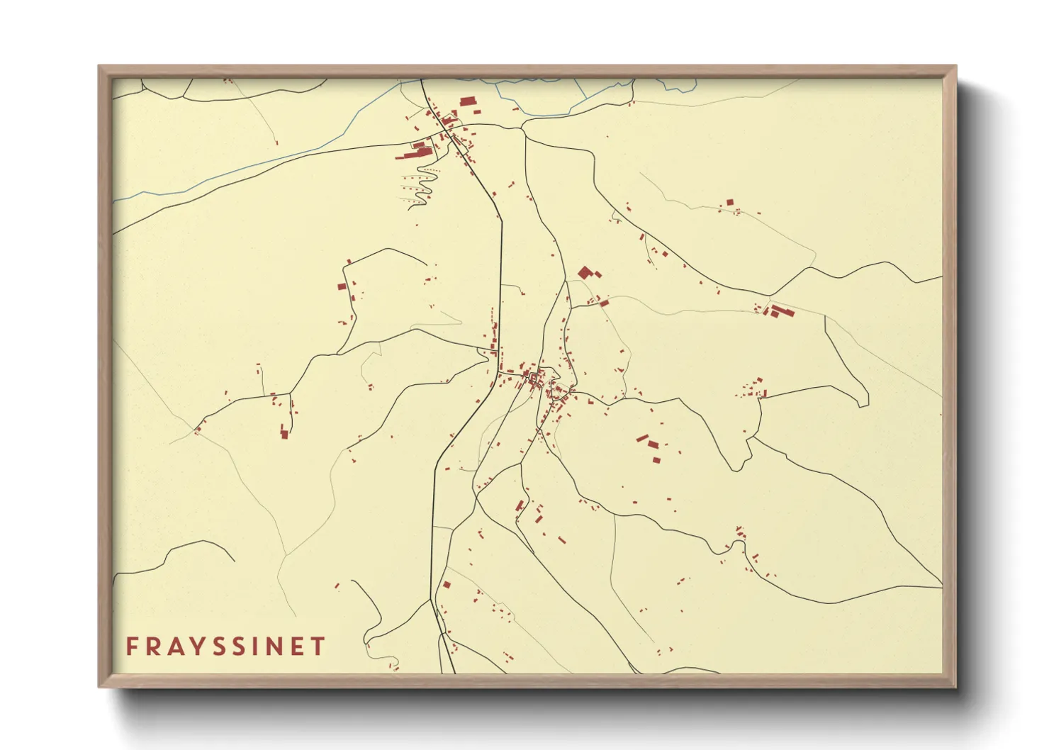 Une affiche de carte sur Frayssinet