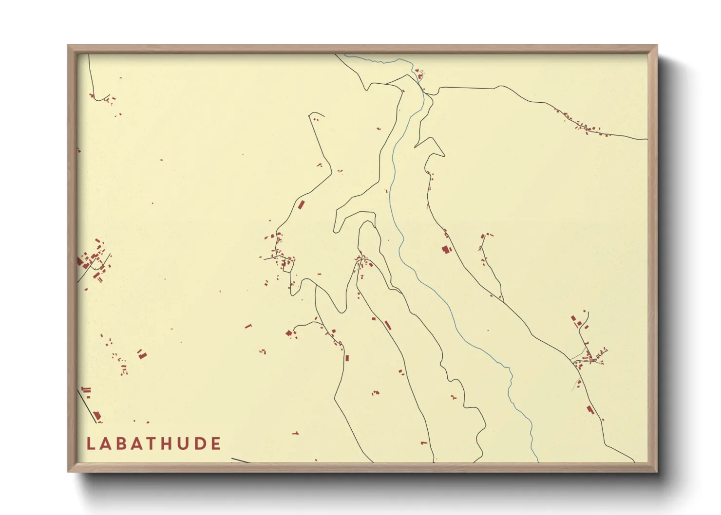 Une affiche de carte sur Labathude