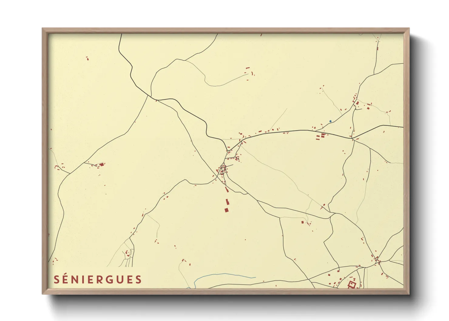 Une affiche de carte sur Séniergues