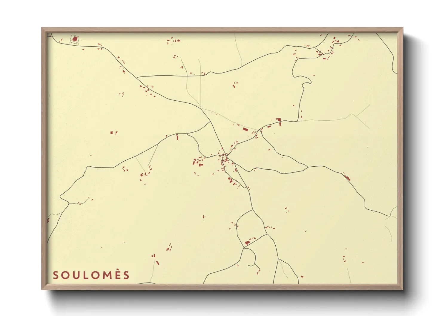 Une affiche de carte sur Soulomès