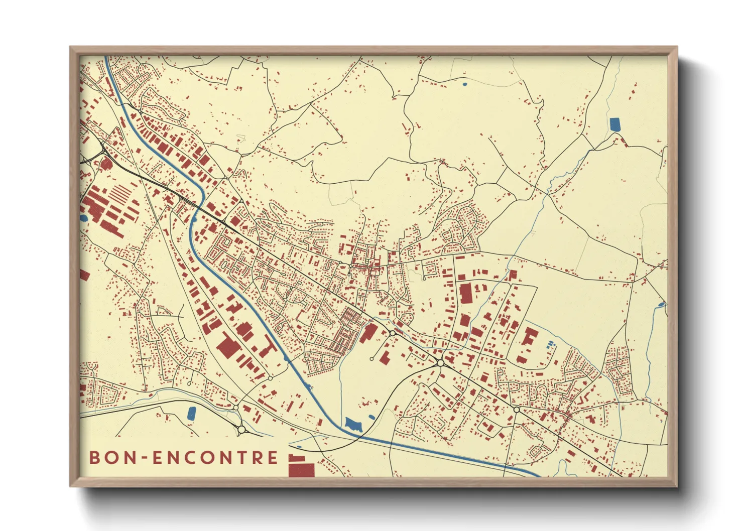 Une affiche de carte sur Bon-Encontre