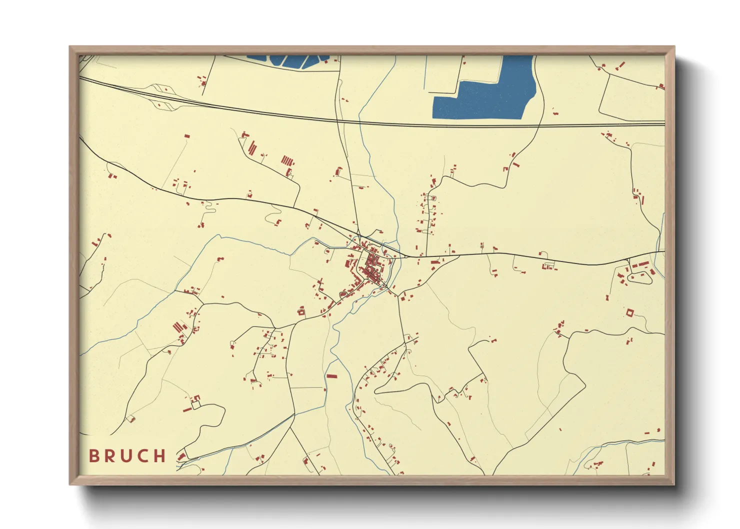 Une affiche de carte sur Bruch