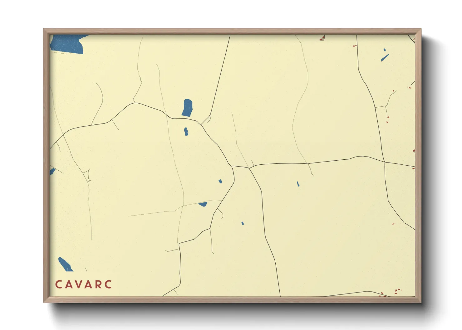 Une affiche de carte sur Cavarc