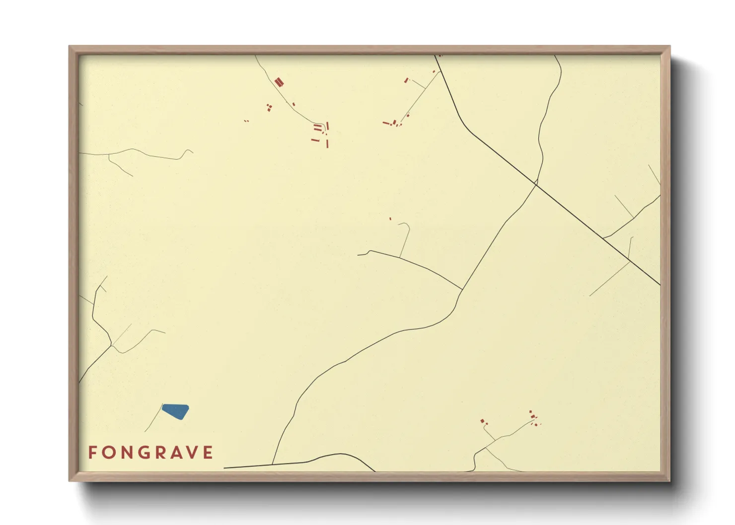 Une affiche de carte sur Fongrave
