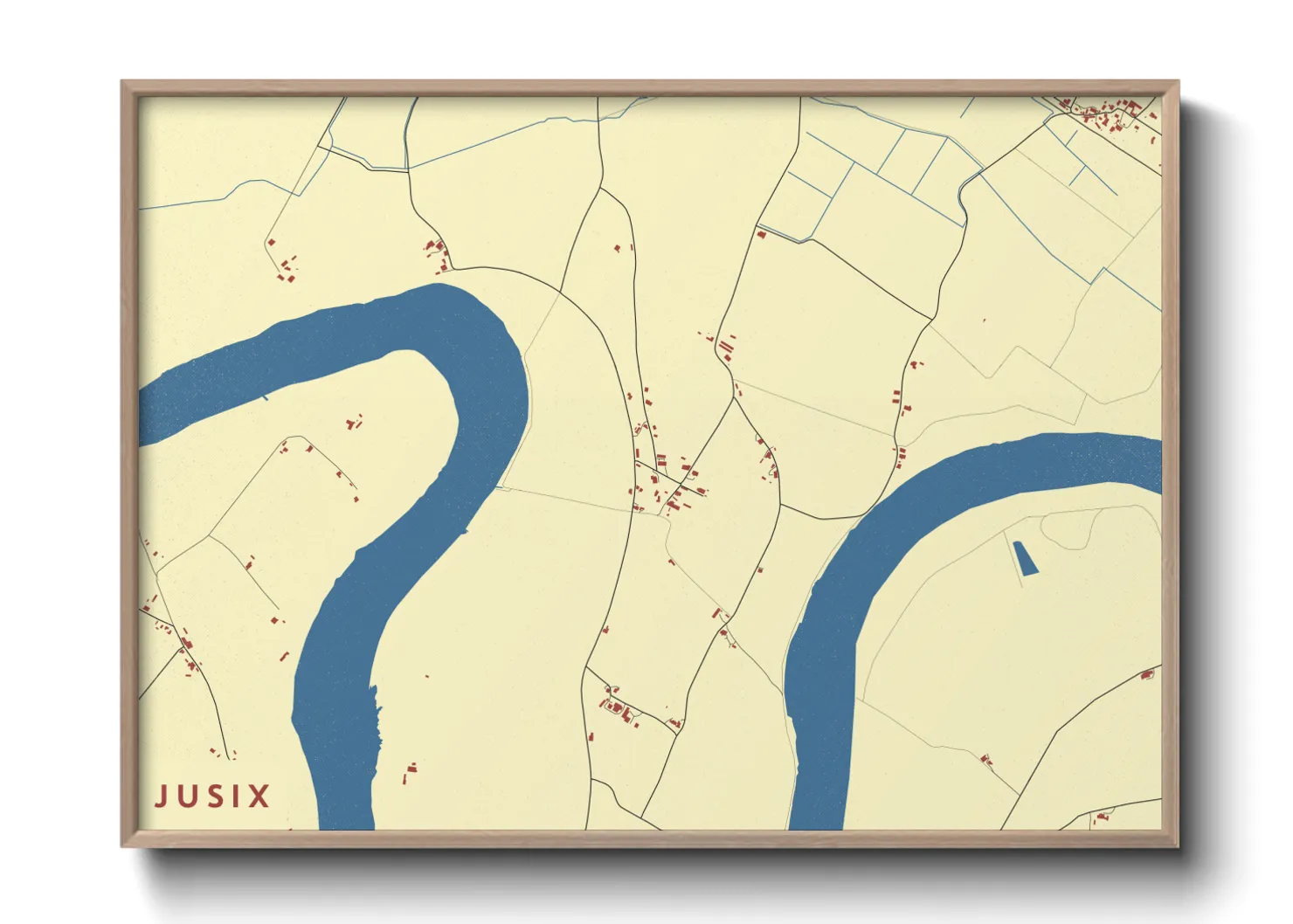 Une affiche de carte sur Jusix