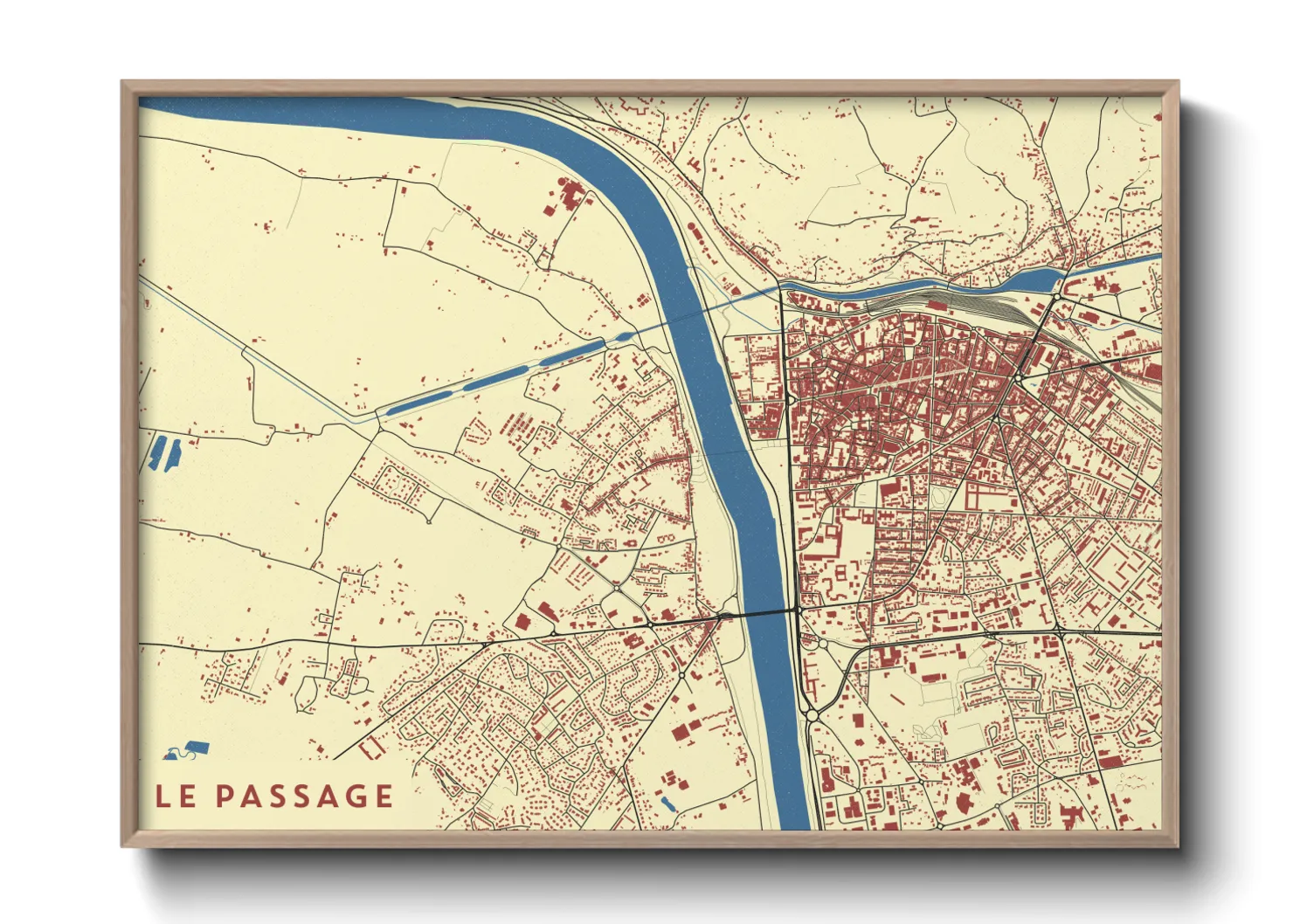 Une affiche de carte sur Le Passage