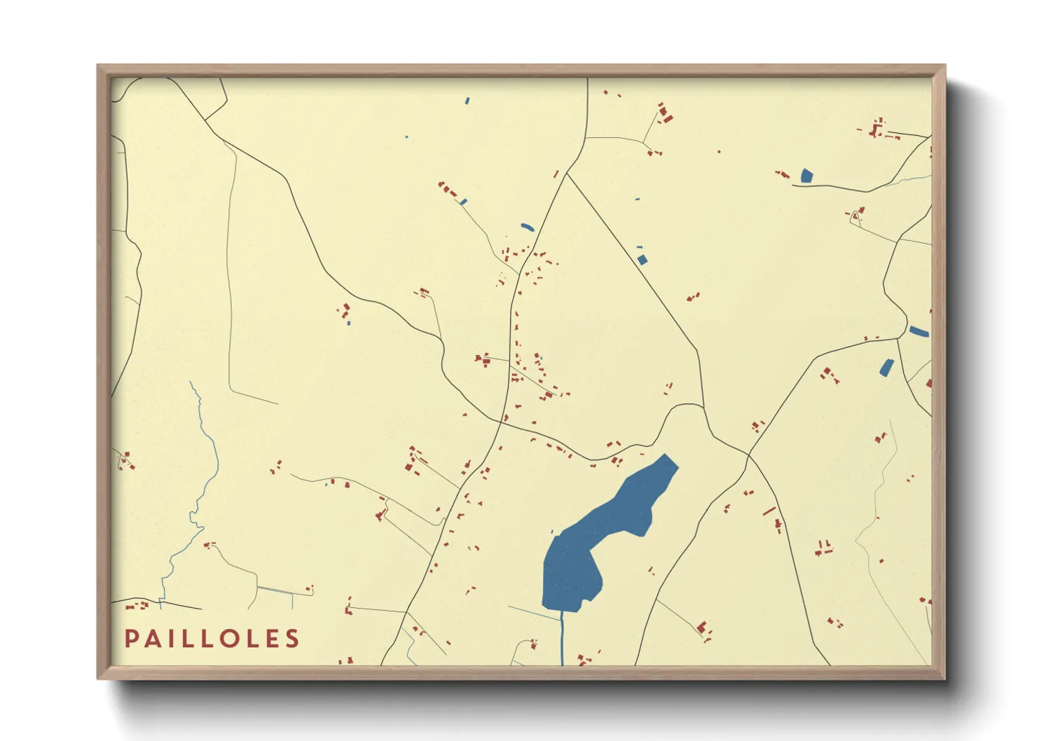 Une affiche de carte sur Pailloles