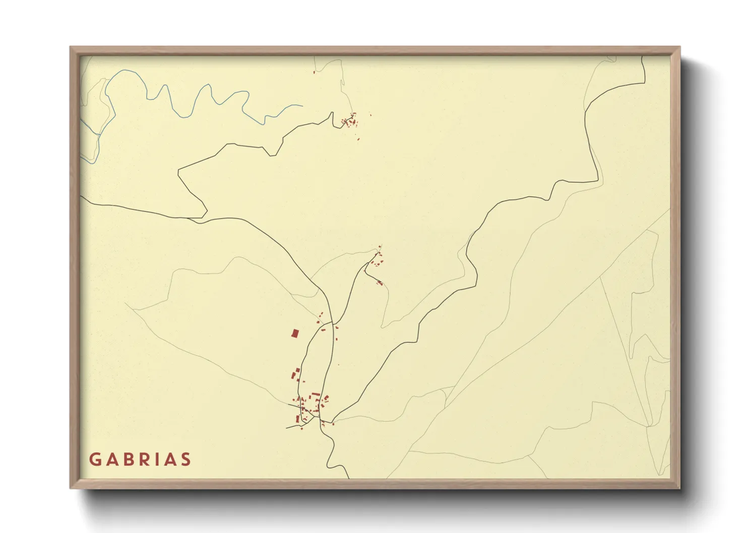 Une affiche de carte sur Gabrias