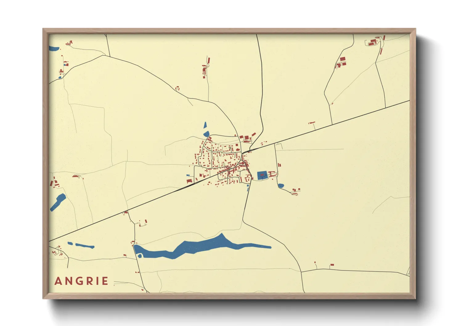 Une affiche de carte sur Angrie