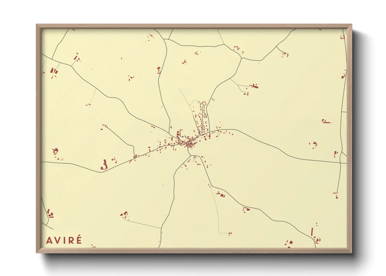 Une affiche de carte sur Aviré