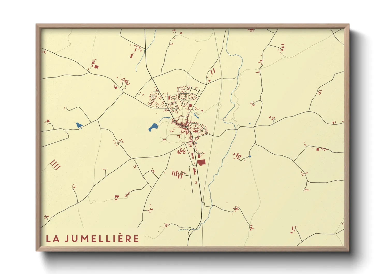 Une affiche de carte sur La Jumellière