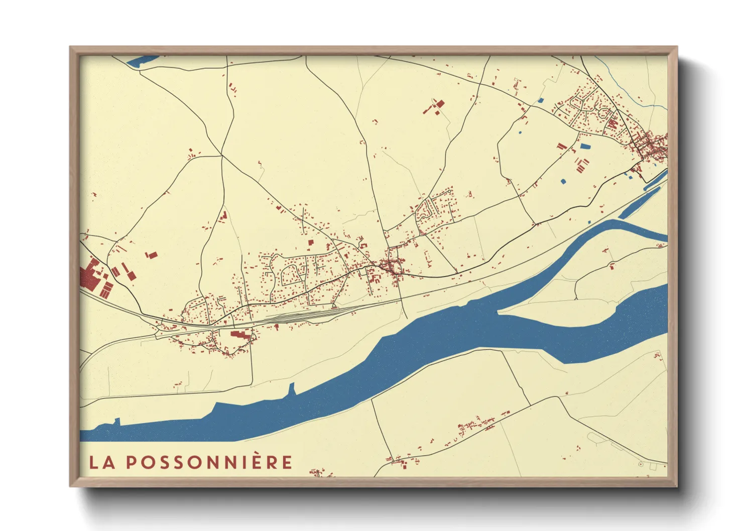 Une affiche de carte sur La Possonnière