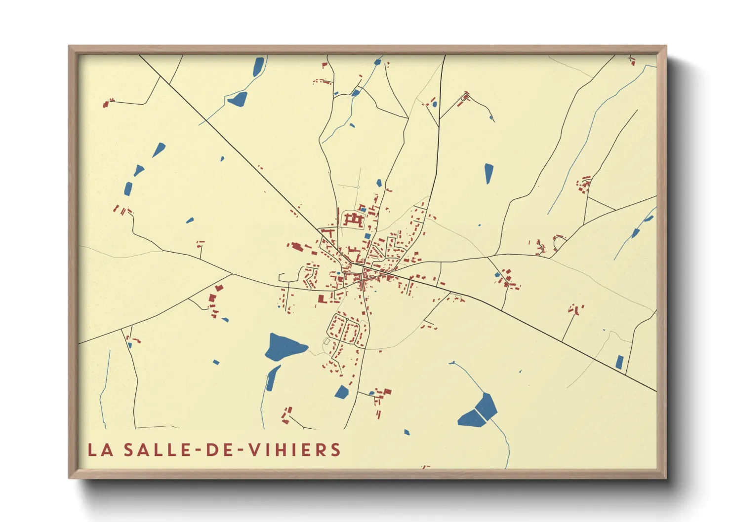 Une affiche de carte sur La Salle-de-Vihiers