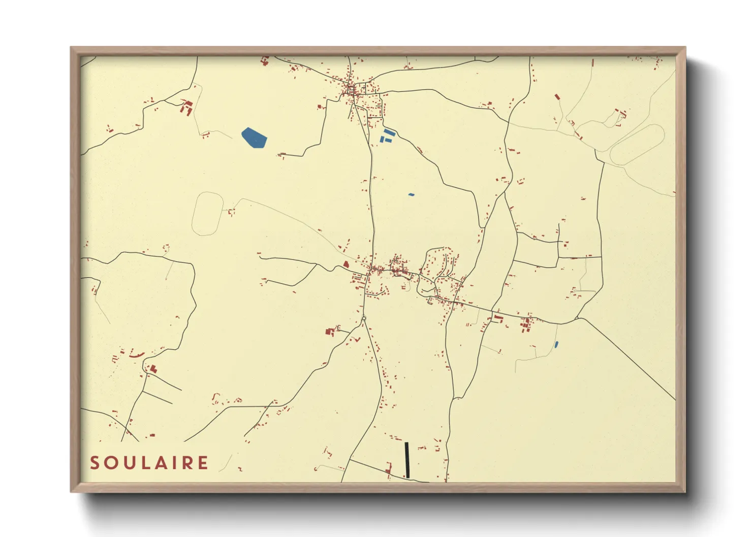 Une affiche de carte sur Soulaire