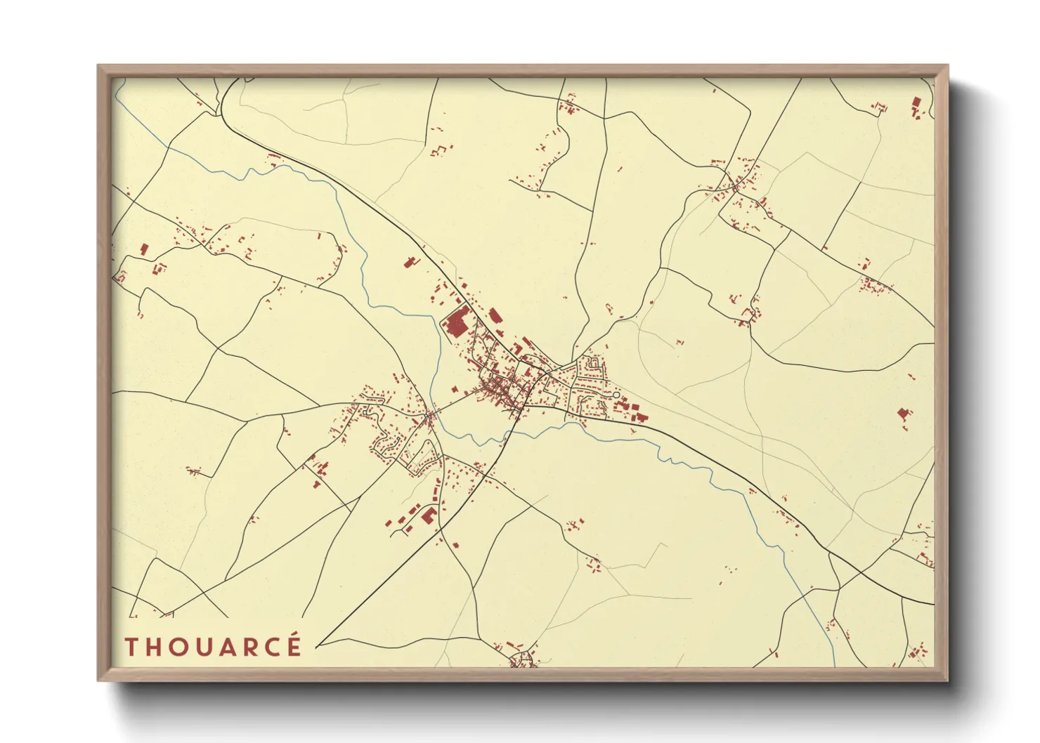 Une affiche de carte sur Thouarcé