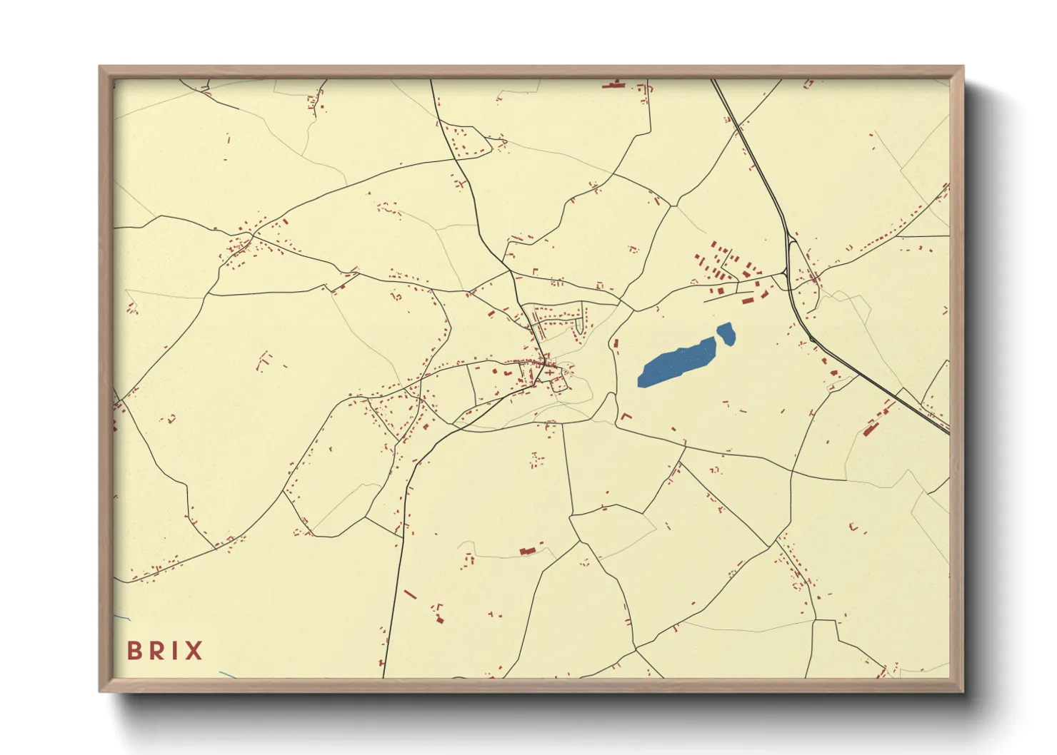 Une affiche de carte sur Brix