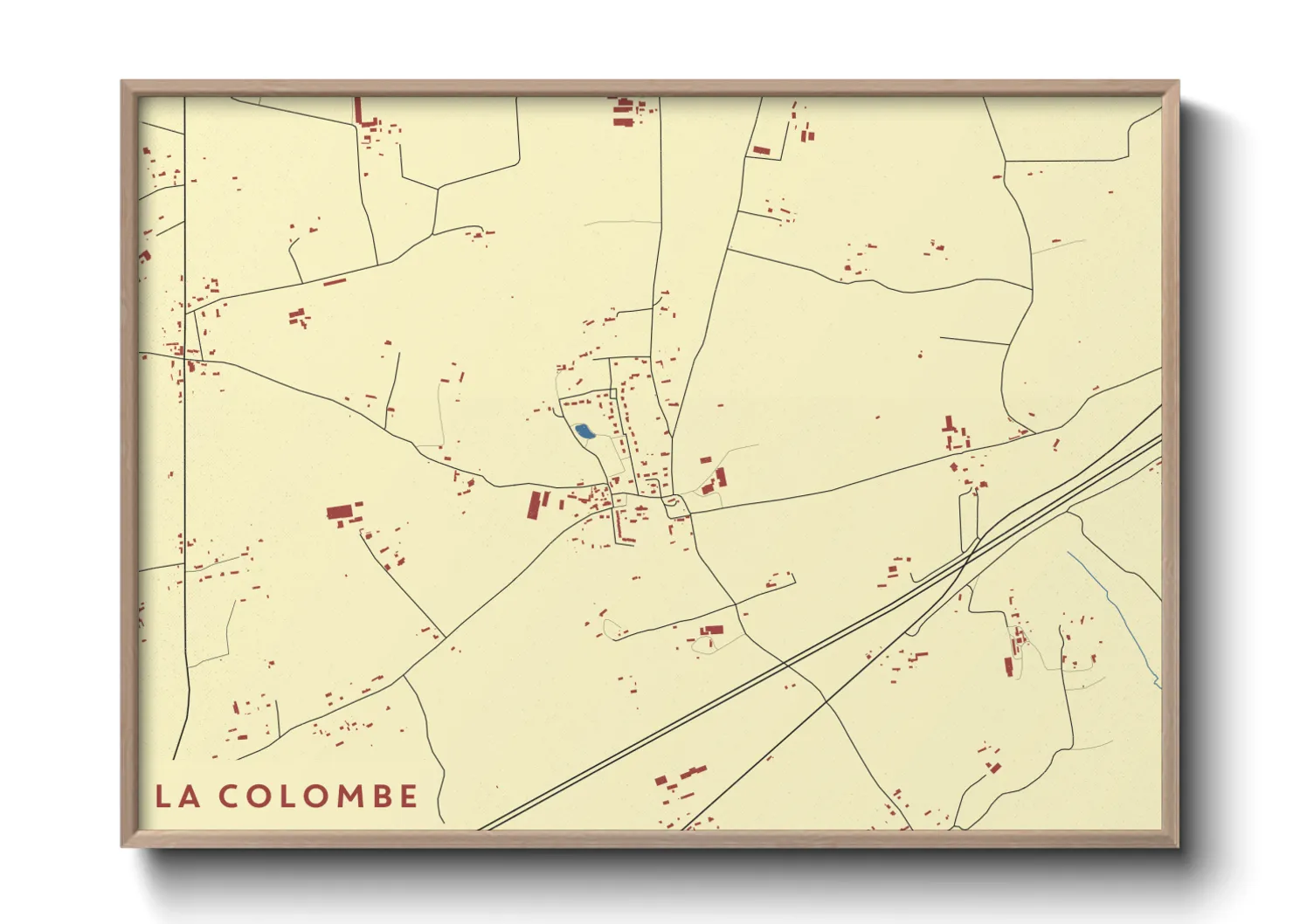 Une affiche de carte sur La Colombe