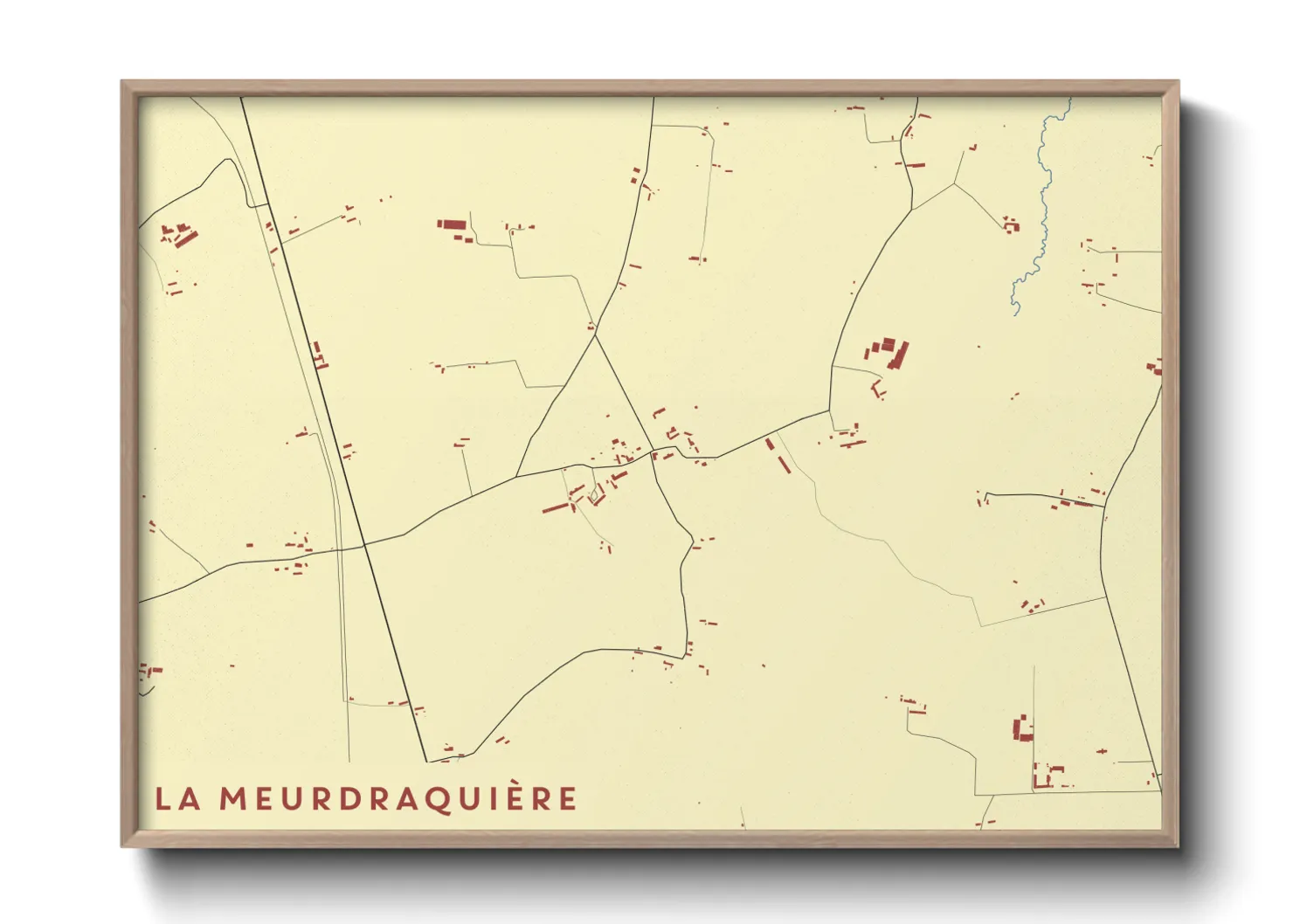 Une affiche de carte sur La Meurdraquière