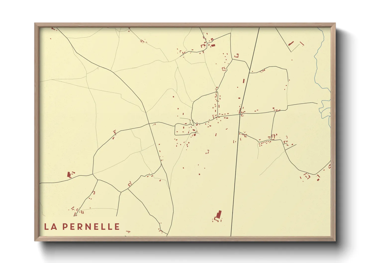 Une affiche de carte sur La Pernelle