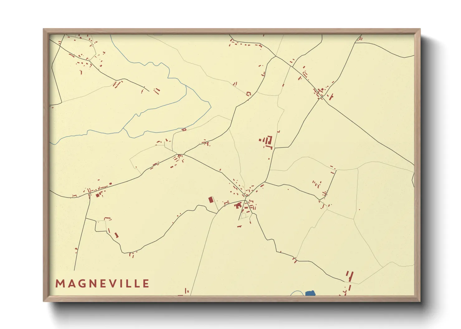 Une affiche de carte sur Magneville