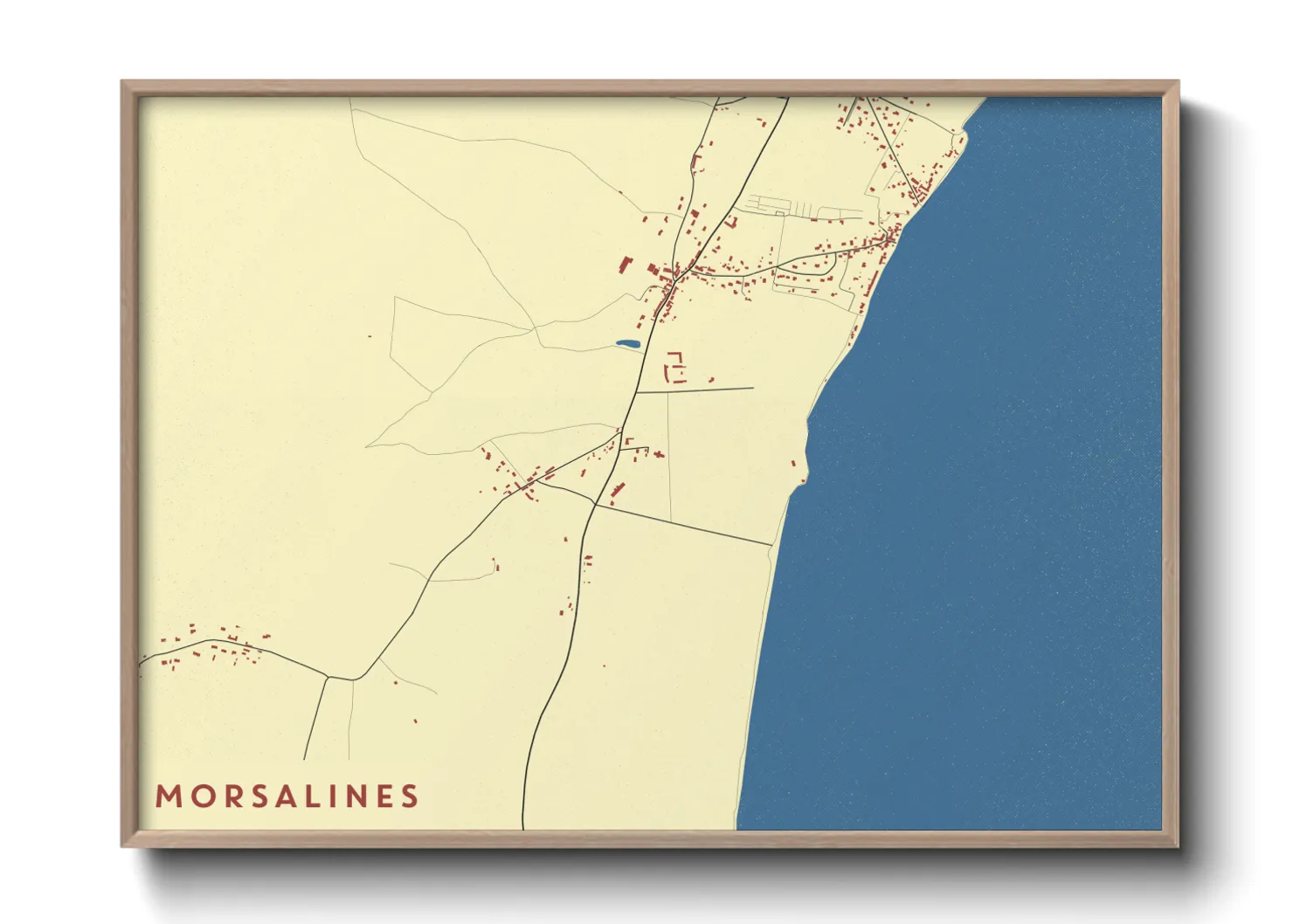 Une affiche de carte sur Morsalines