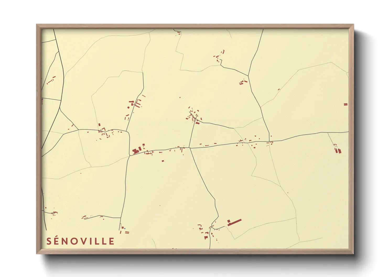 Une affiche de carte sur Sénoville