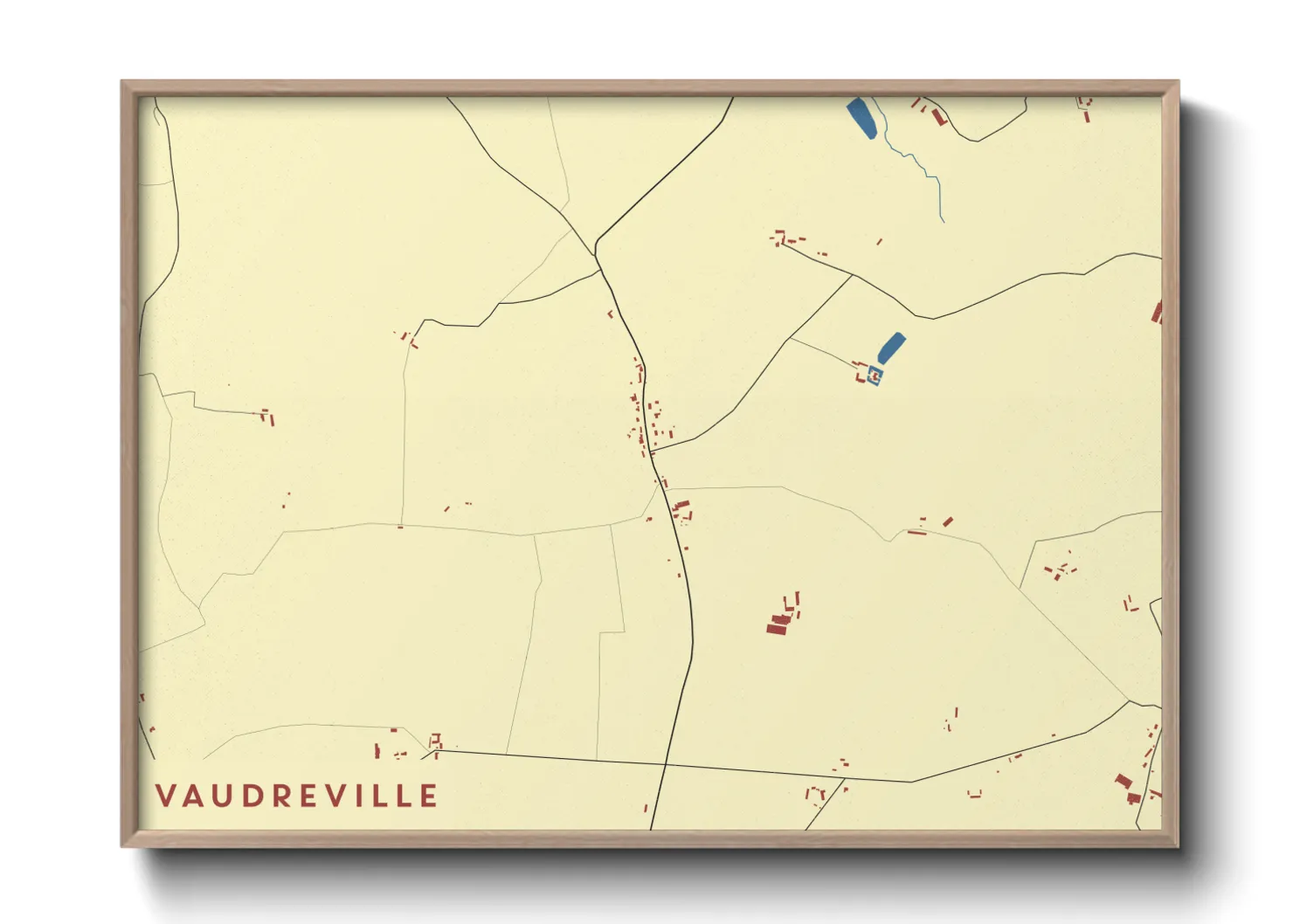 Une affiche de carte sur Vaudreville