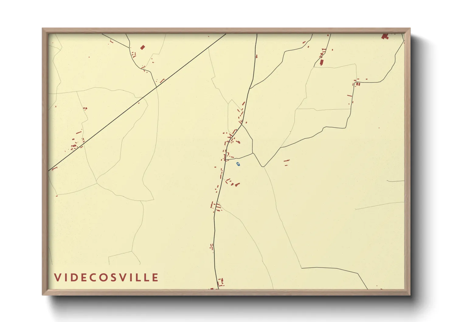 Une affiche de carte sur Videcosville