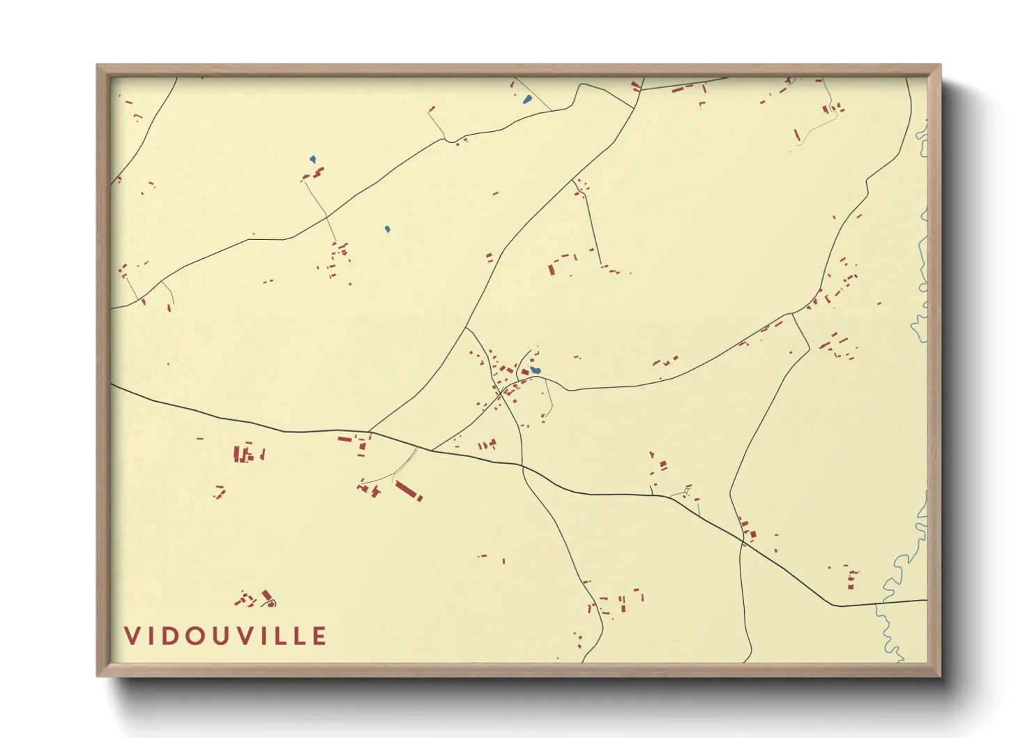 Une affiche de carte sur Vidouville