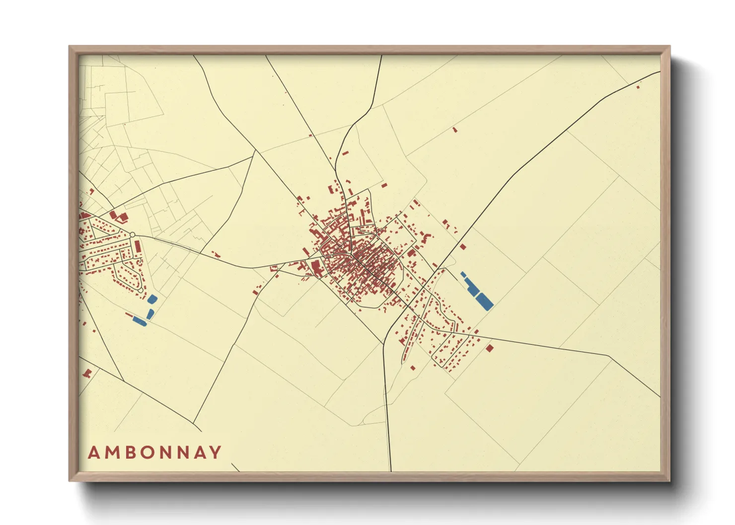 Une affiche de carte sur Ambonnay